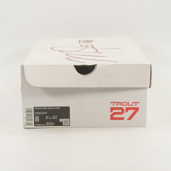 Nike Force Zoom Trout 8 Pro CZ5915-100 Baseball Cleats size 8